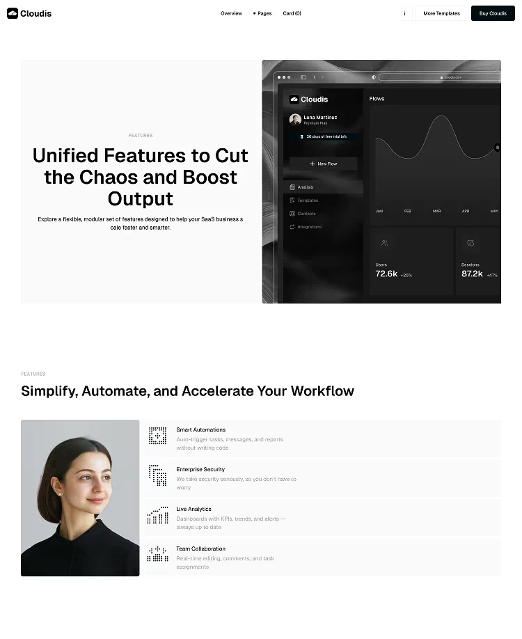 SaaS Framer Template