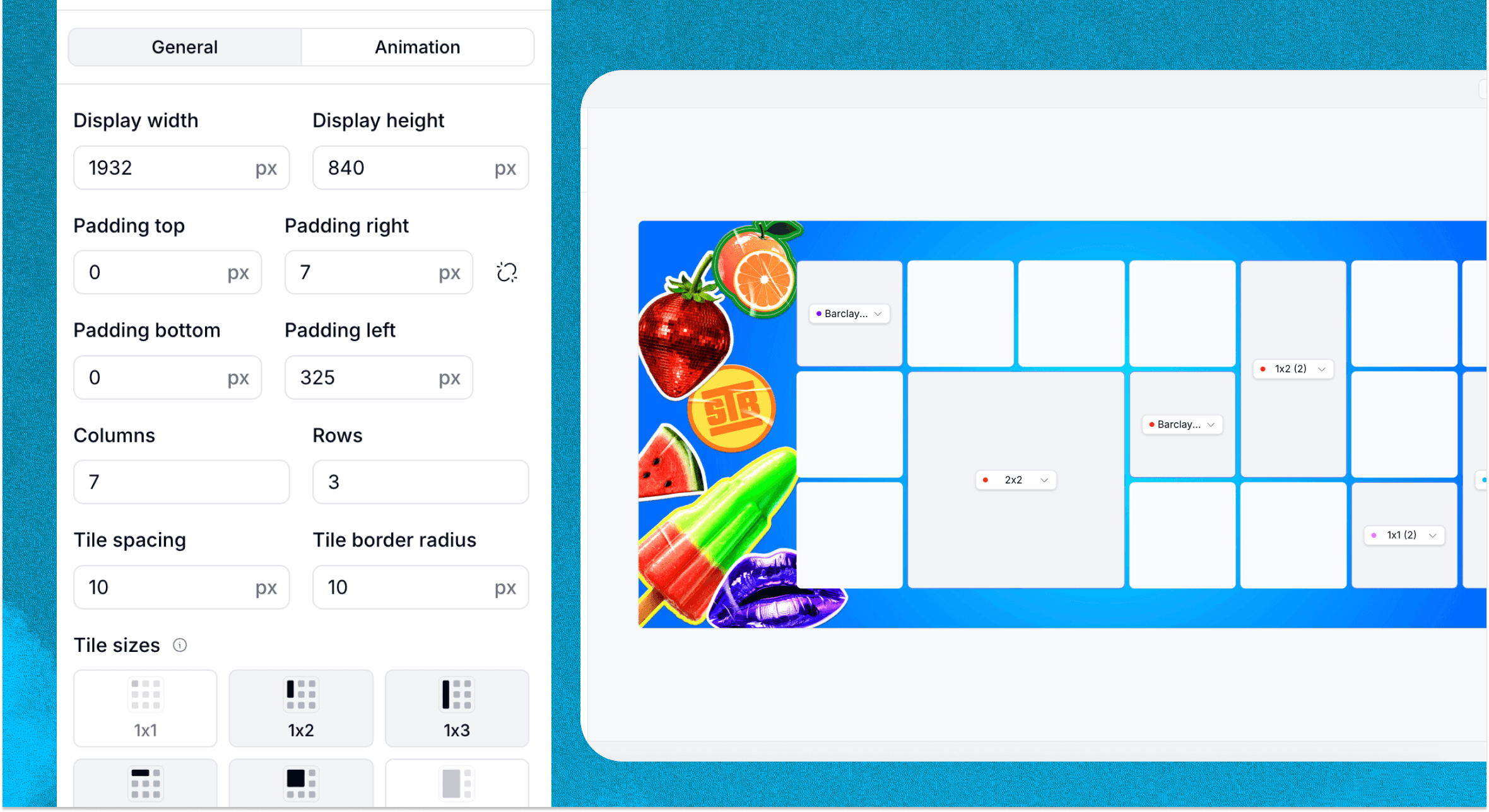 Display 2.0 dashboard backend