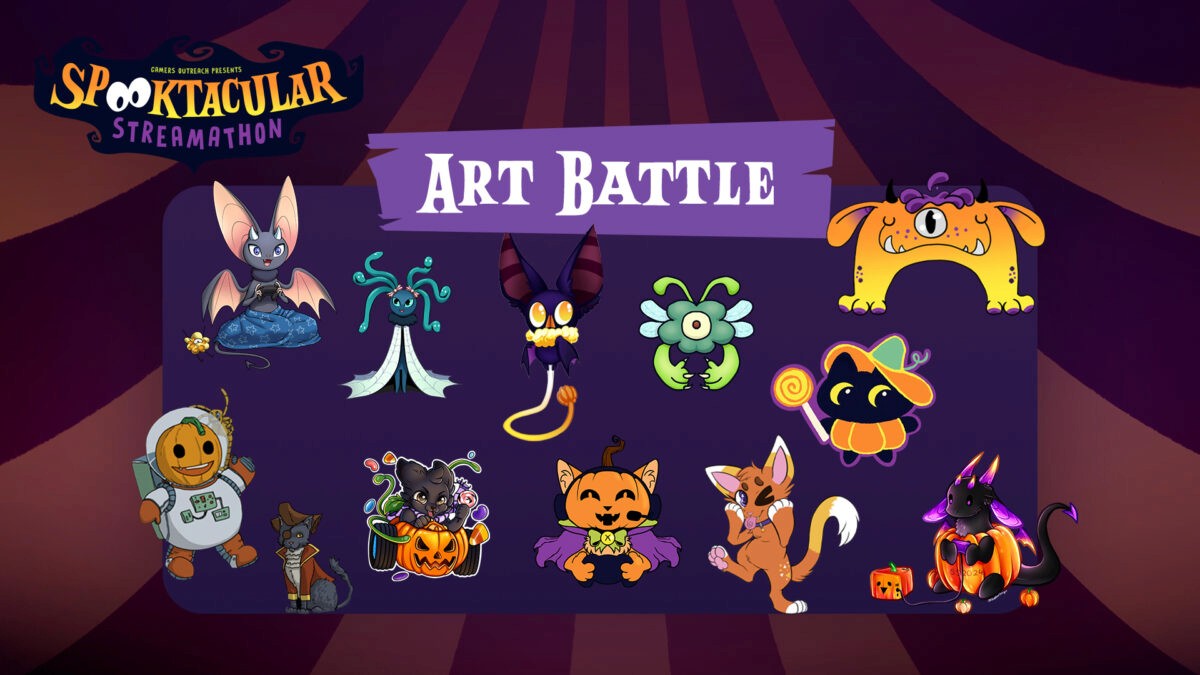 An image showcasing the various mascots entered into the SS2024 Art Battle