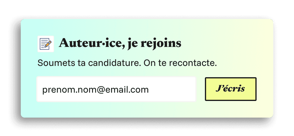 Element du design system Wreadia