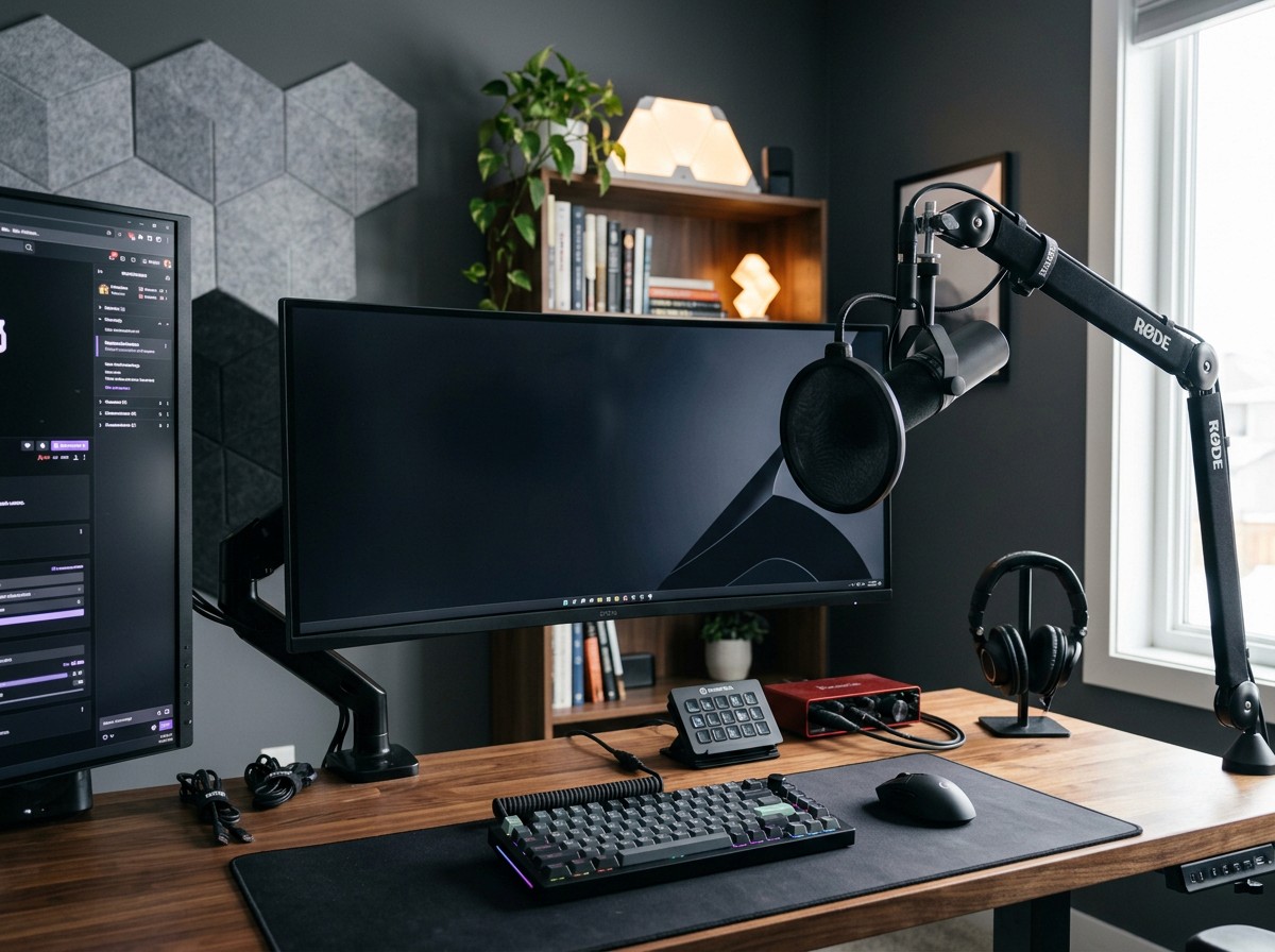 Young man in black leather double-breasted jacket jeans looking at the bottom