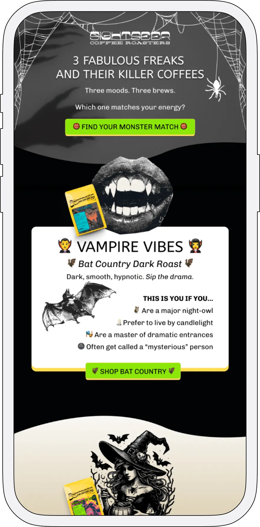 Limited-time discount email campaign for a coffee company designed to increase repeat purchases — Retention for Food & Beverage Brands.