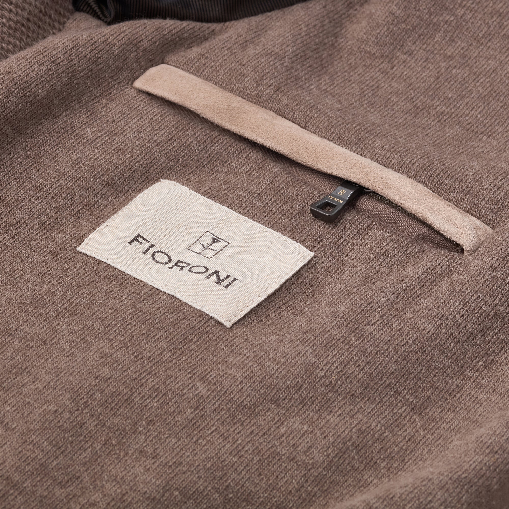 Knitted Bomber with Leather insert - Mandelli UK