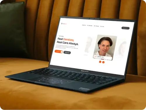 Webpage we designed for a dental clinic in netherlands