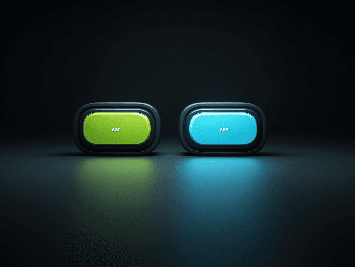 two buttons referring to two different options