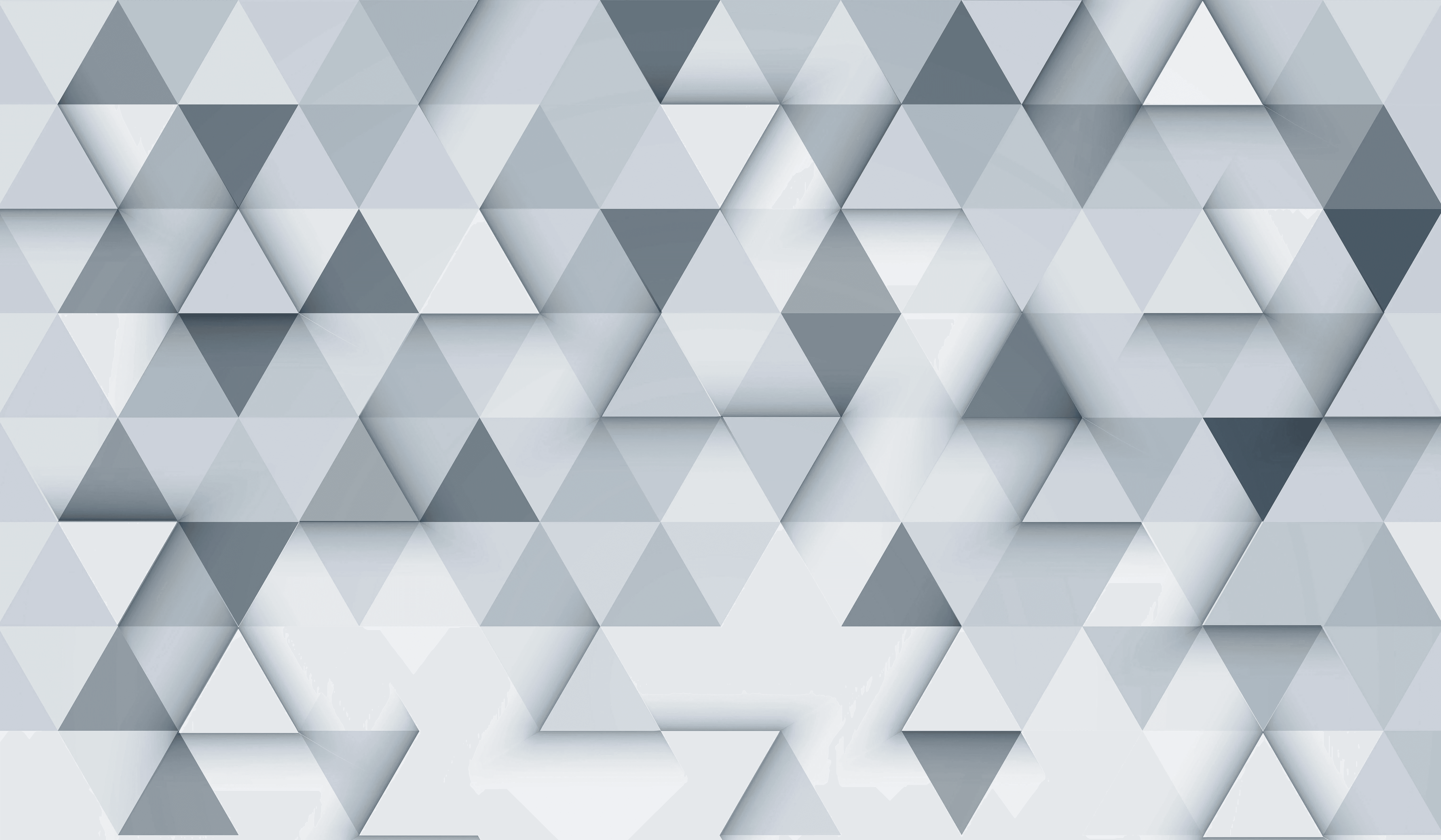 Background image with blue, white, grey, triangles.