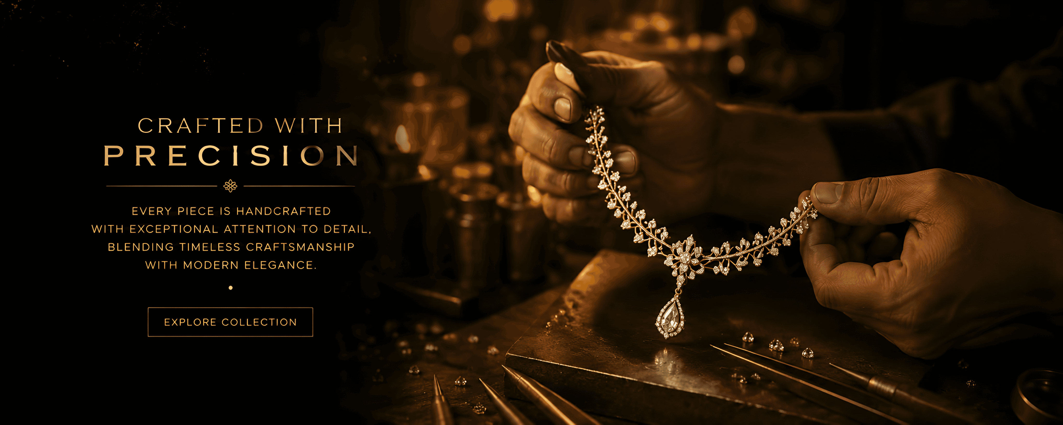 VIKA jewellery hero image with refined pieces for confident women.