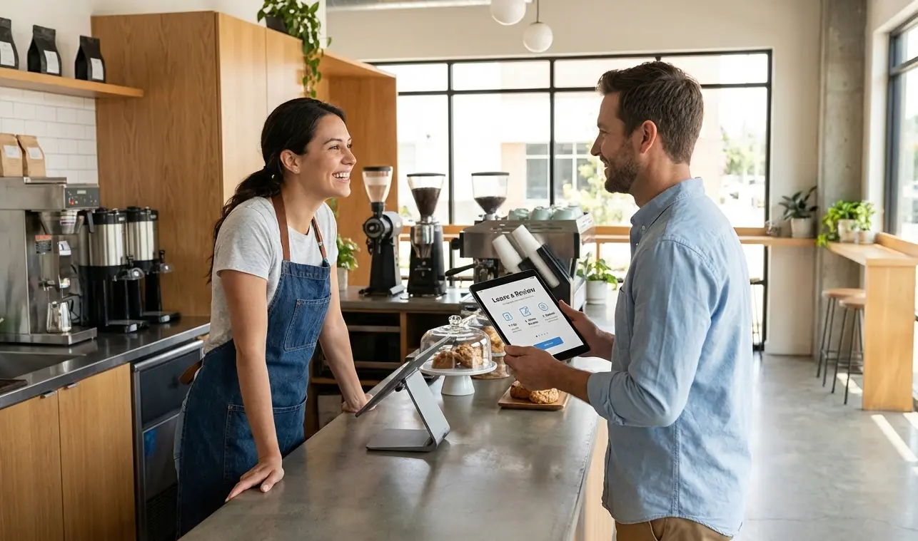 Asking reviews from customers