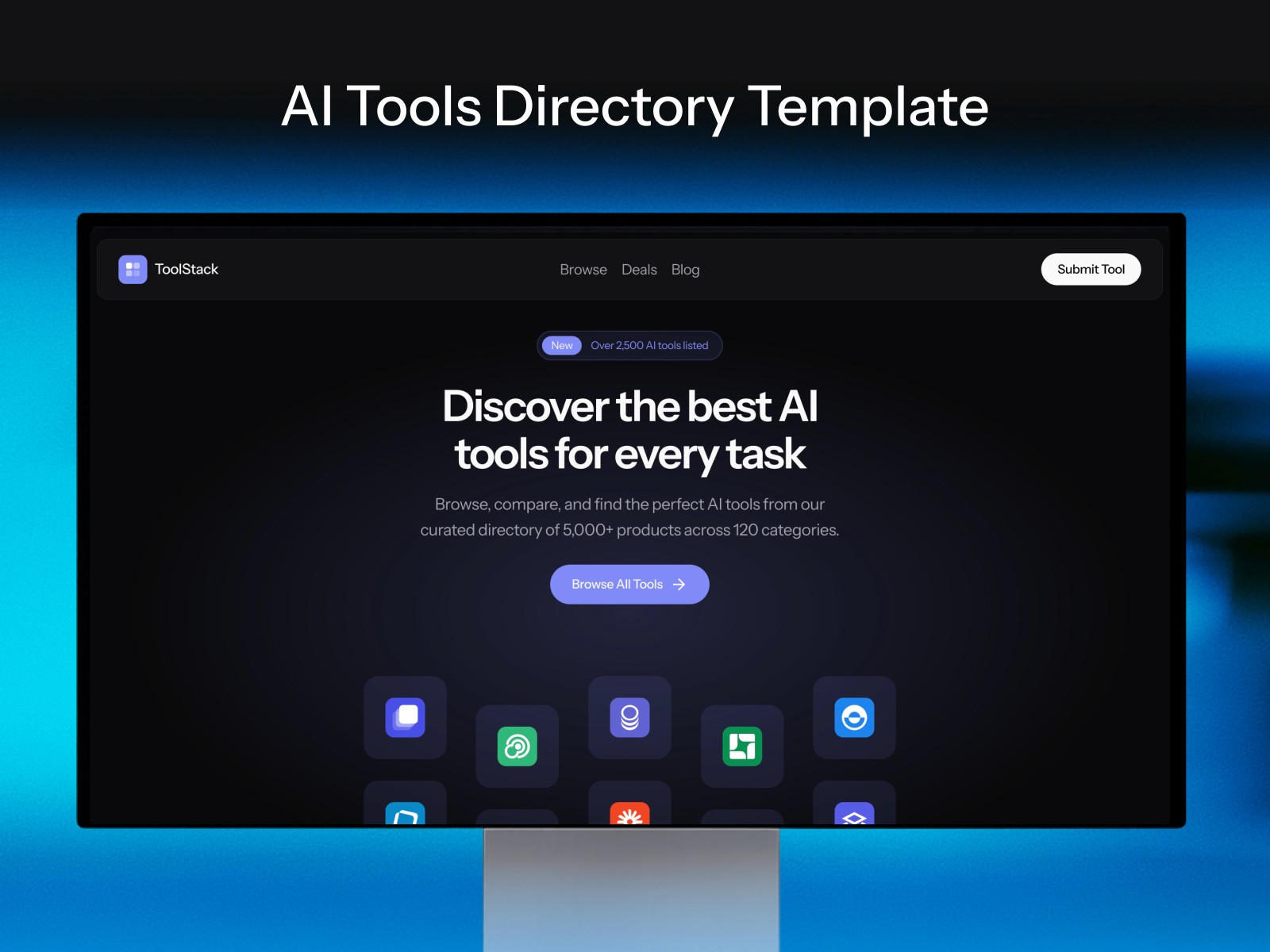 Toolstack — 极简现代 AI 产品官网设计灵感