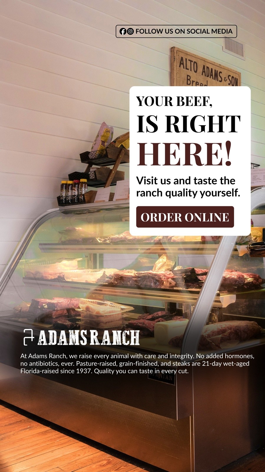 Adams Ranch client ad