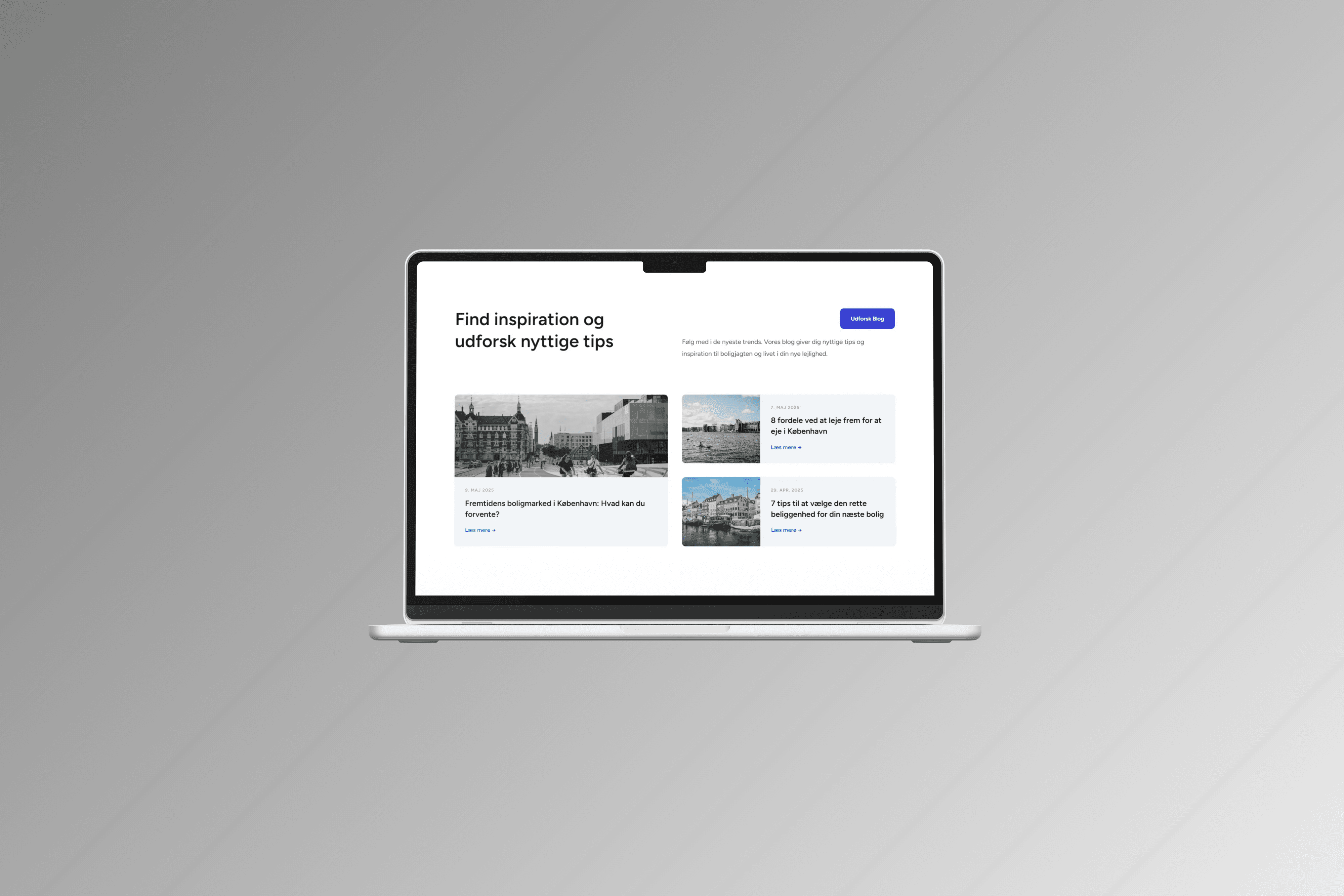 Mac Mockup displays website made by Seoma