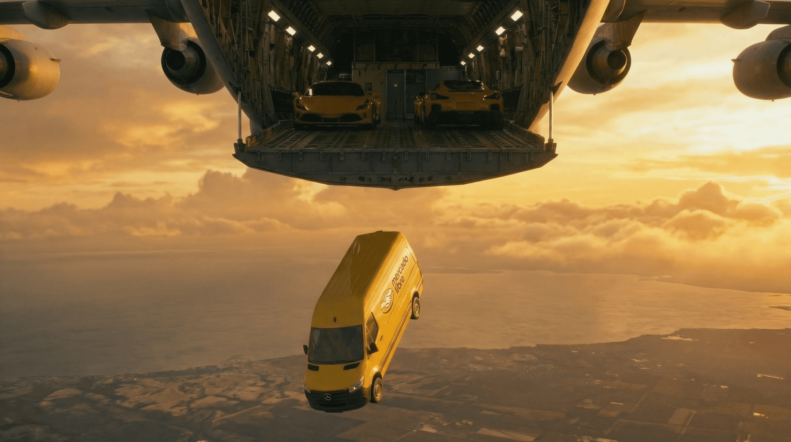 AI-generated commercial environment for Mercado Libre campaign — Juliette Universe