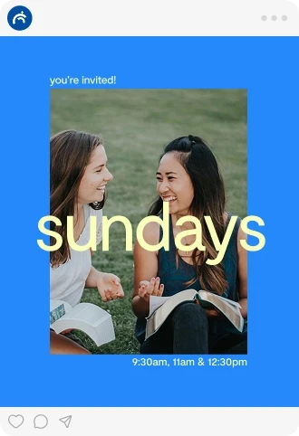 Social media post template