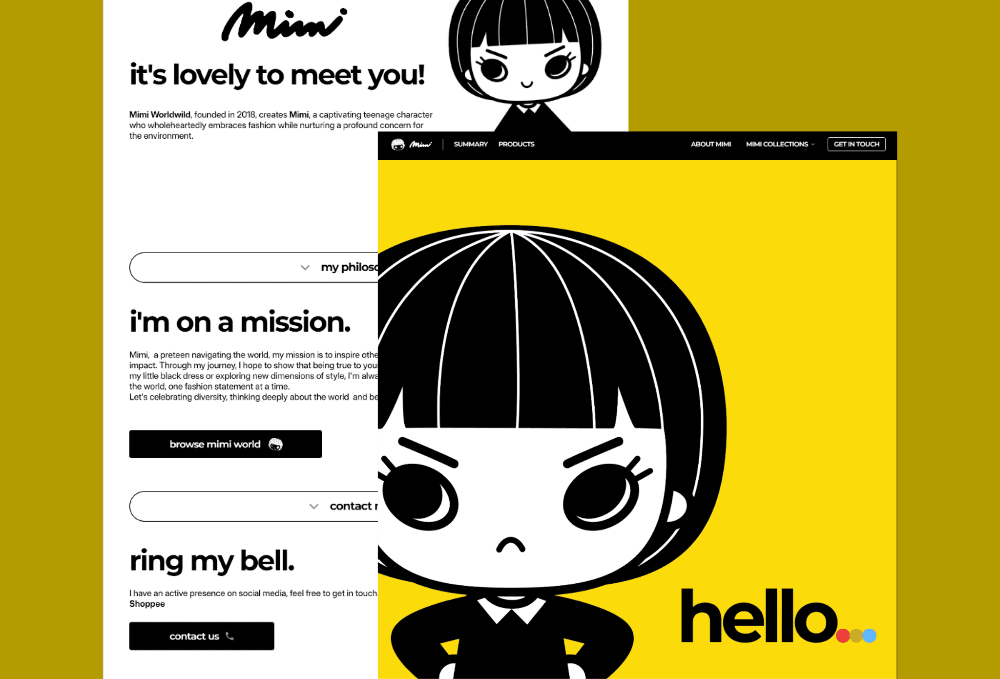 Landing page of a Notion Creator website