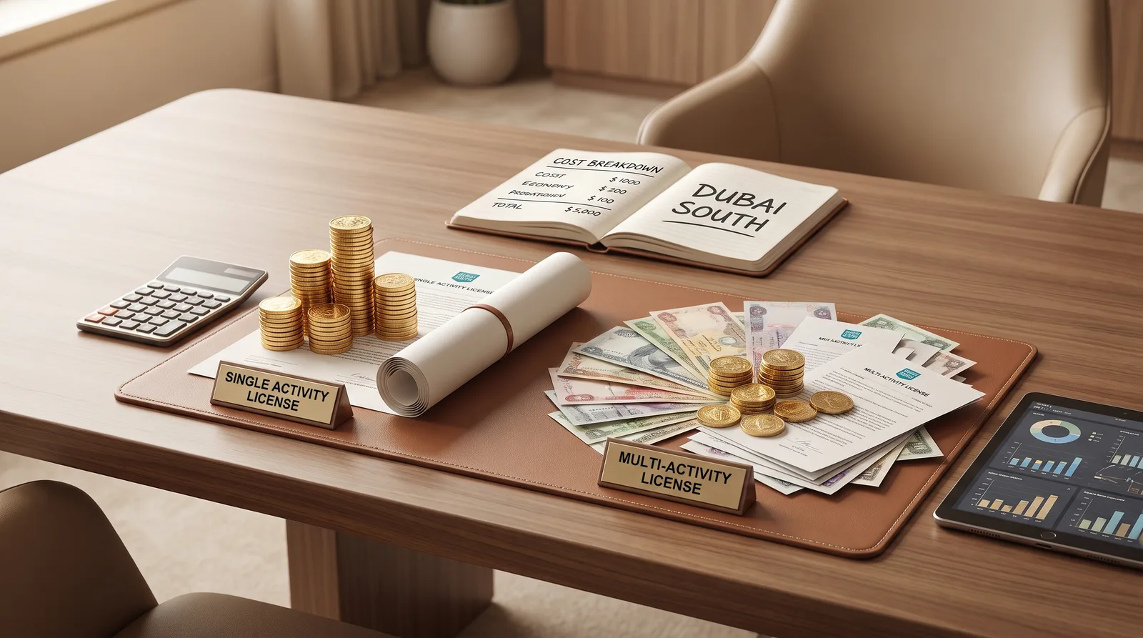 Cost Breakdown Single Activity vs Multi-Activity License in Dubai South