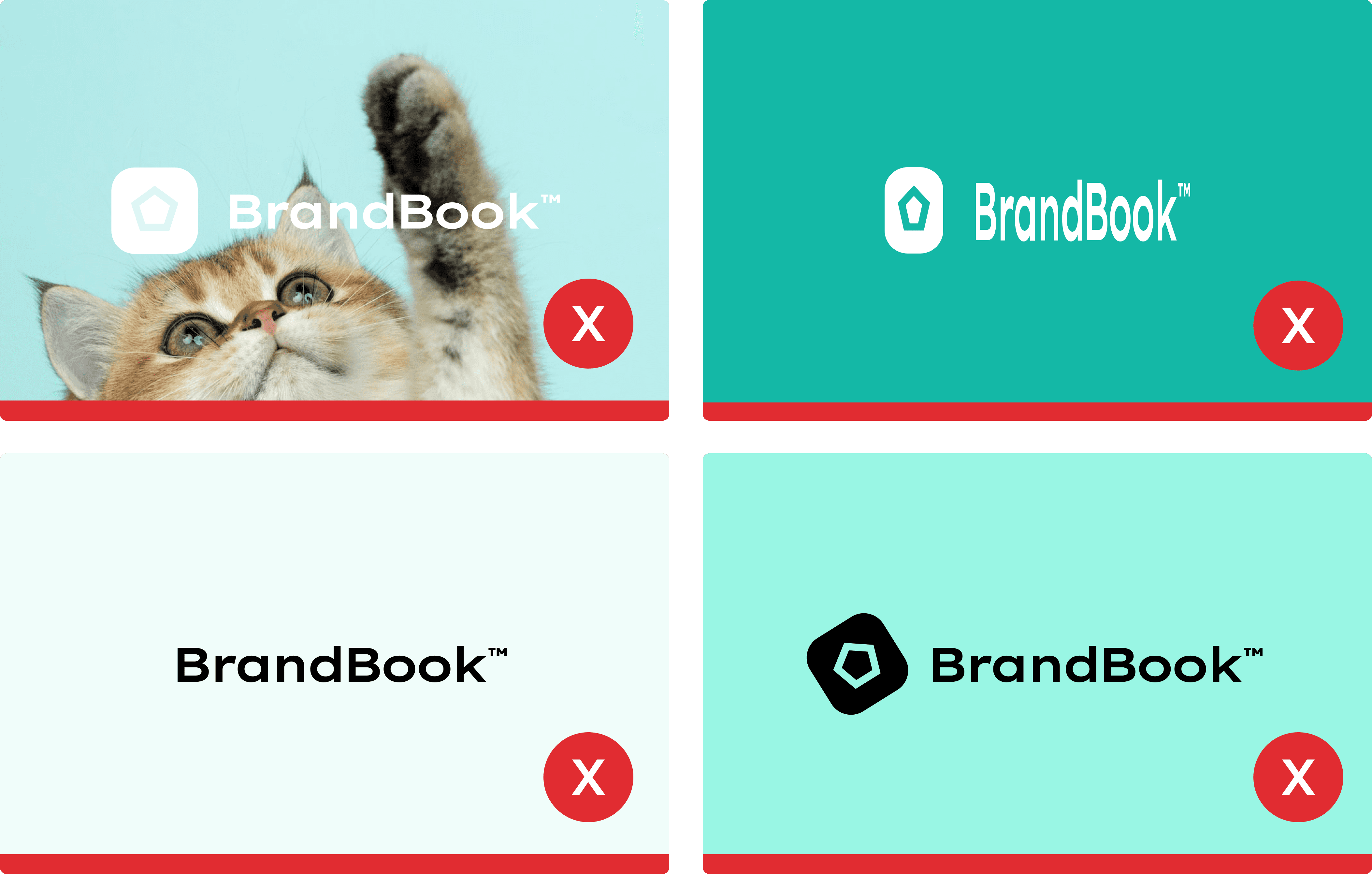 BrandBook wrong usage examples