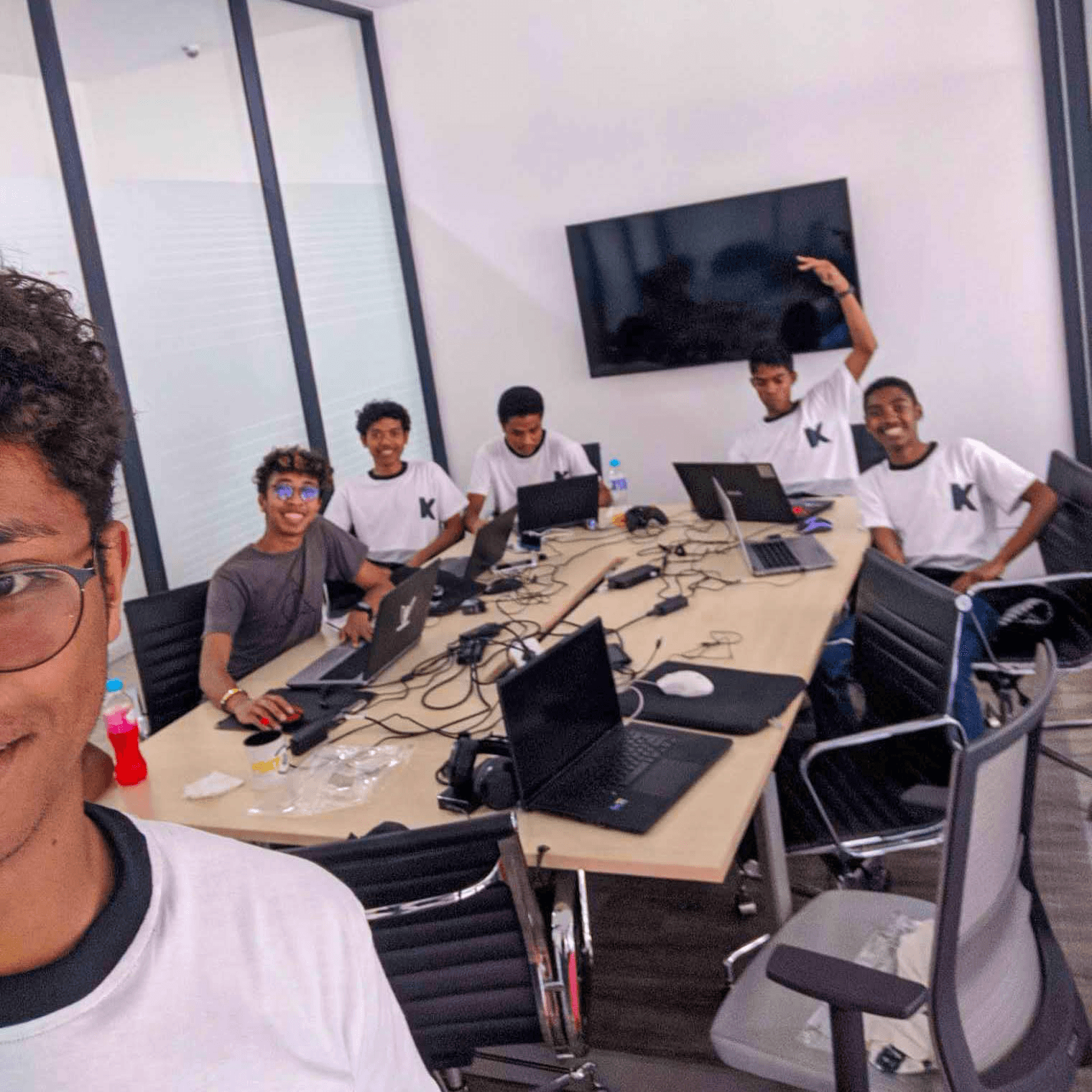 Women On Neon Background