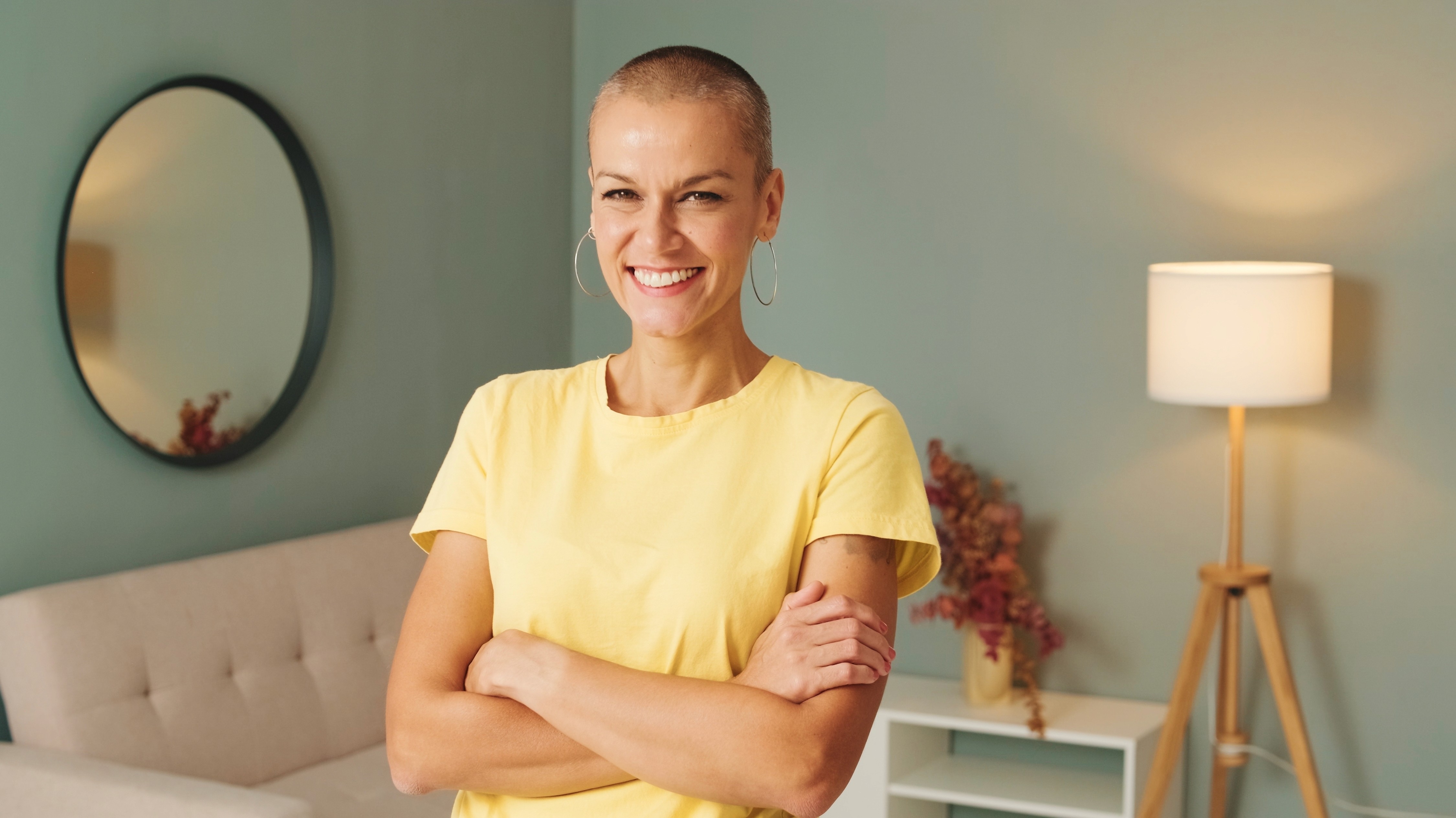 cancer patient smiling