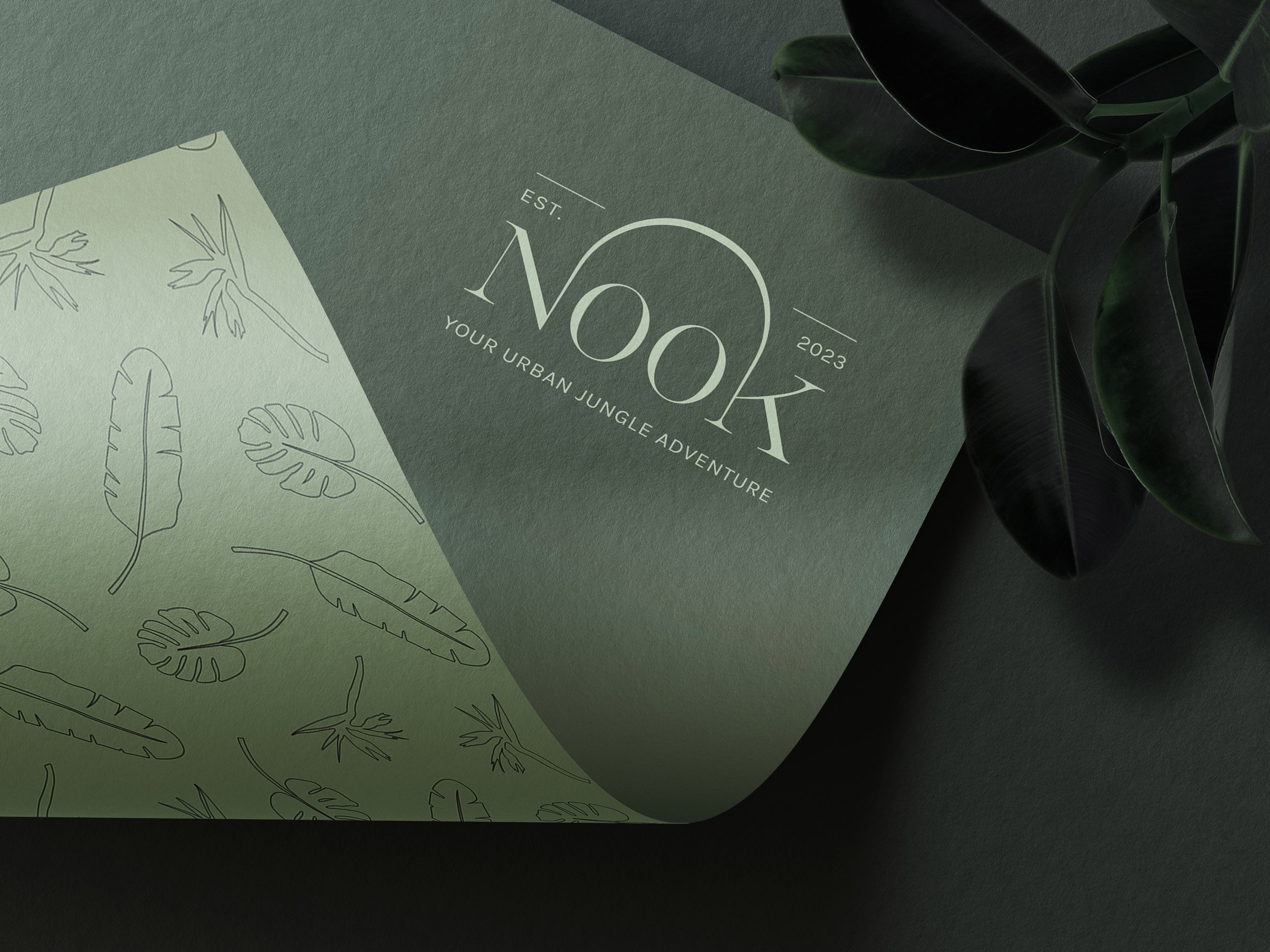 Nook premium hotel branding design