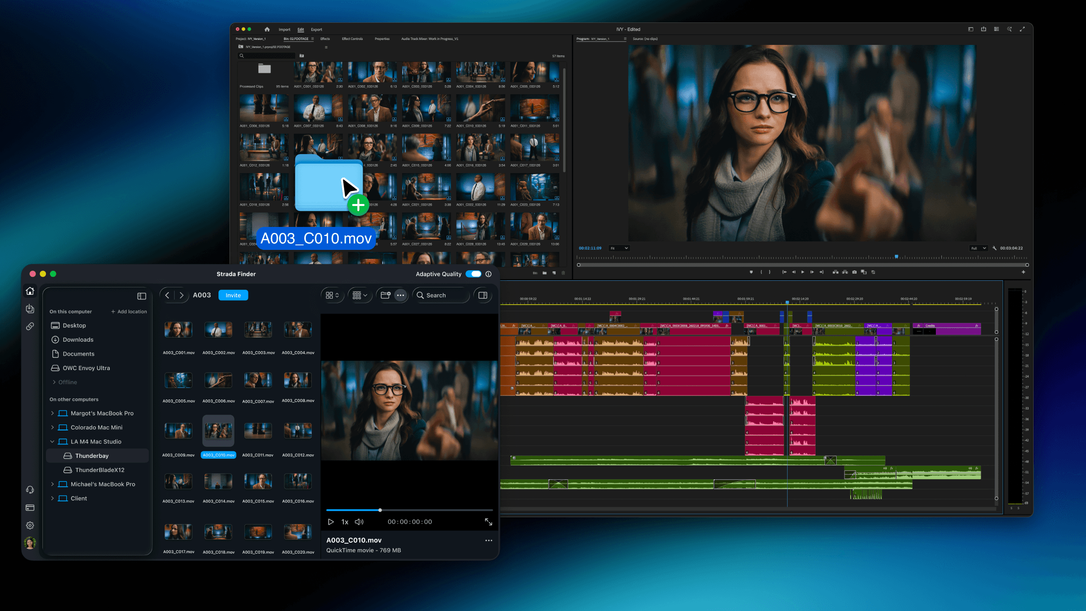 An image of Freelio's project ui