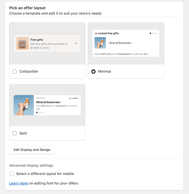 design layout for free gift offers in Monk free gift