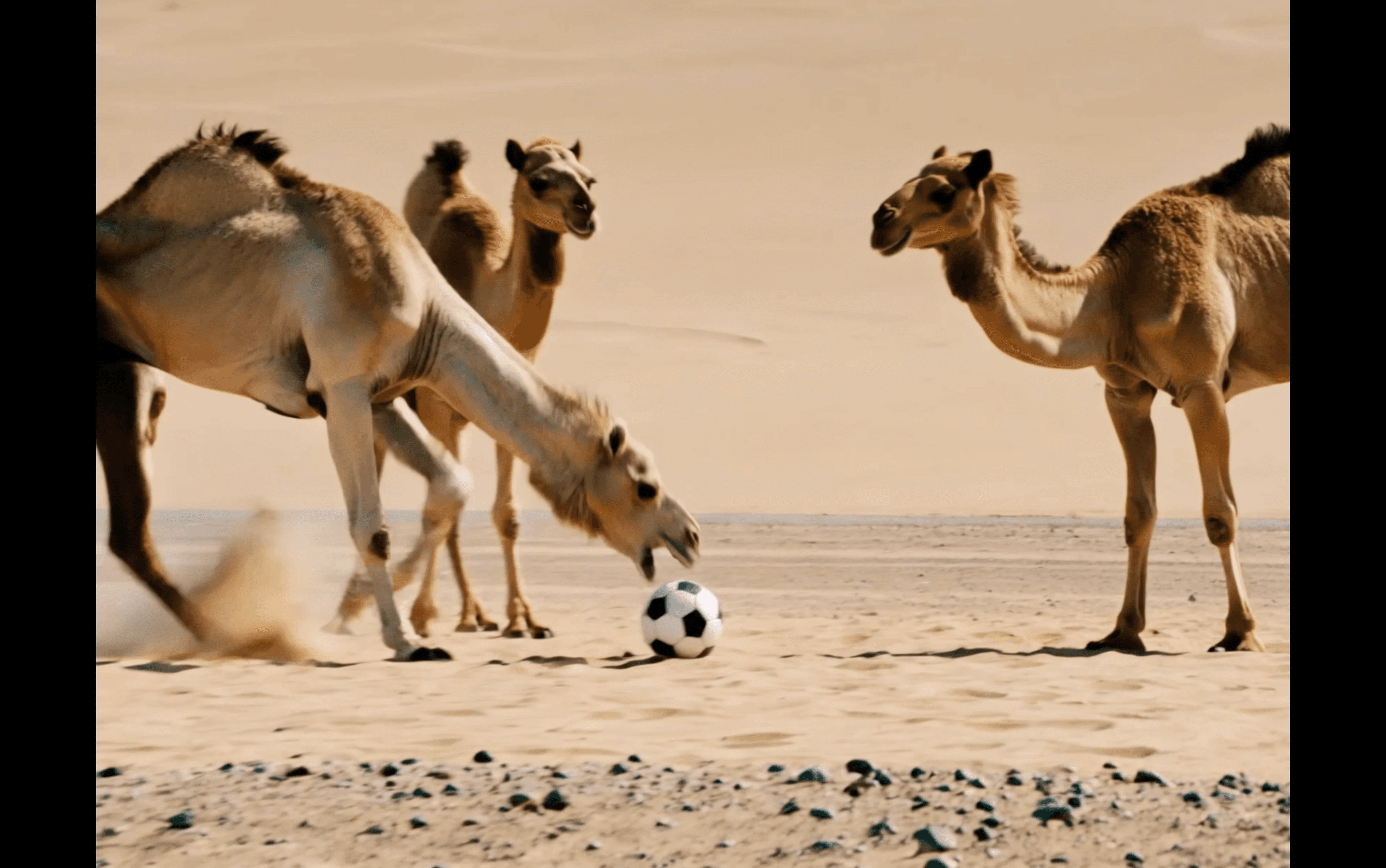 camel desert short film alys AI gen