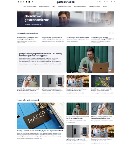 GastroWiedza website