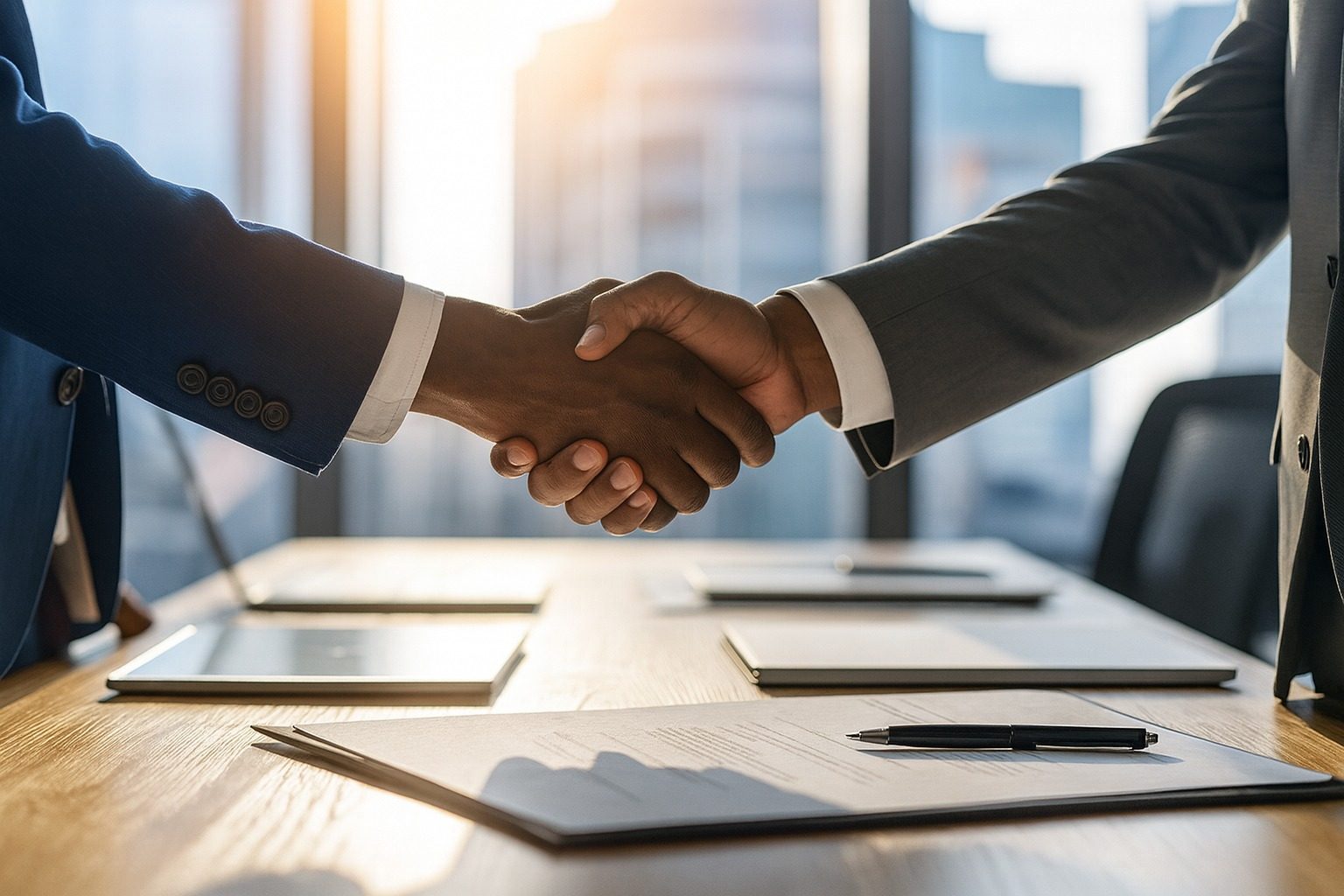 poignée de main partenariat accord business contrat