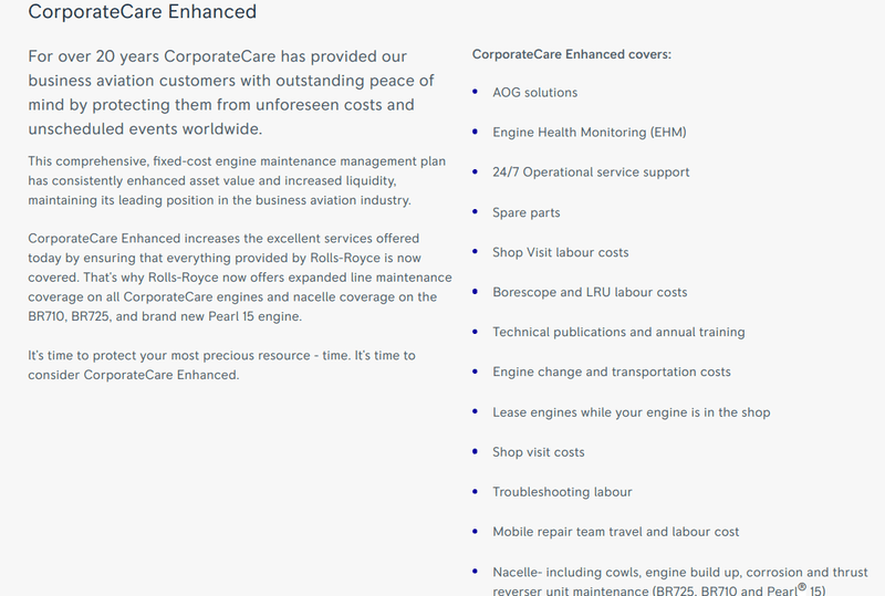 Rolls-Royce&#x27;s Corporate Care PaaS example