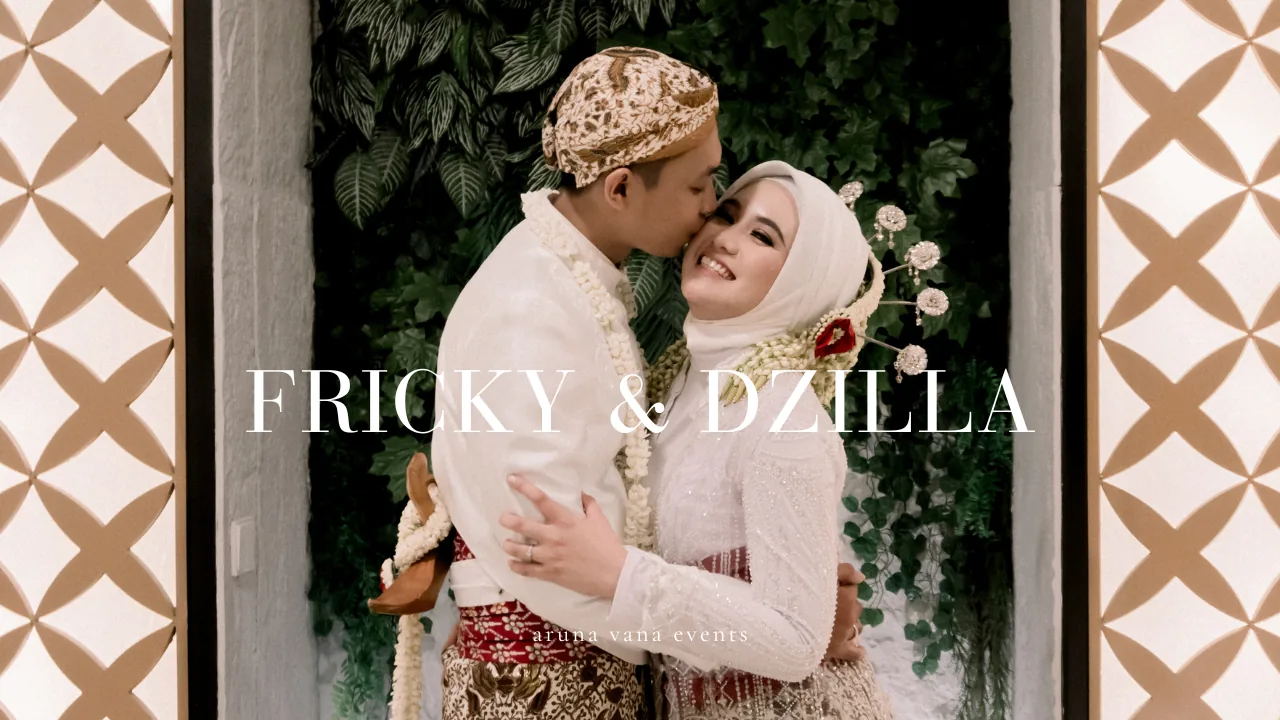 Real wedding Fricky & Dzilla di Aruna Vana Events, venue pernikahan Jakarta Selatan