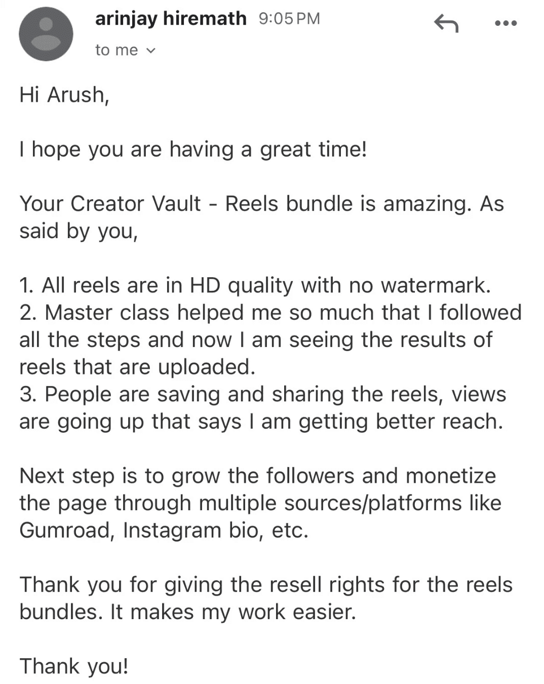 Student Results Proof