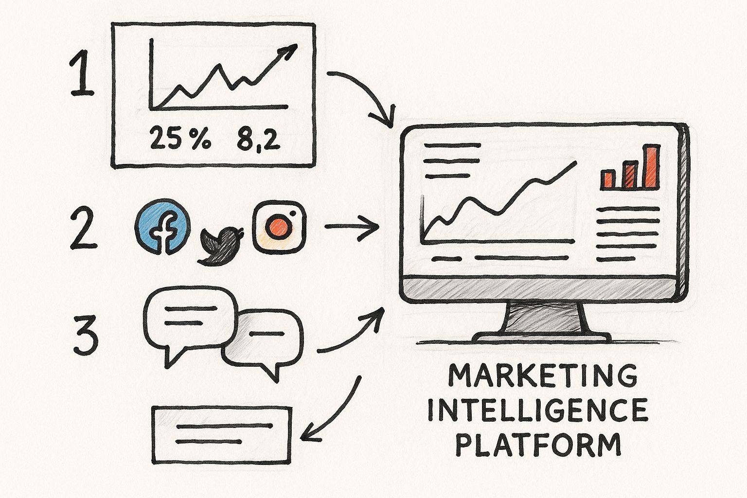 Infographic about marketing intelligence platforms