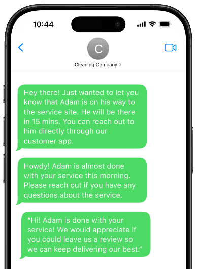 Fieldd Automated Texts