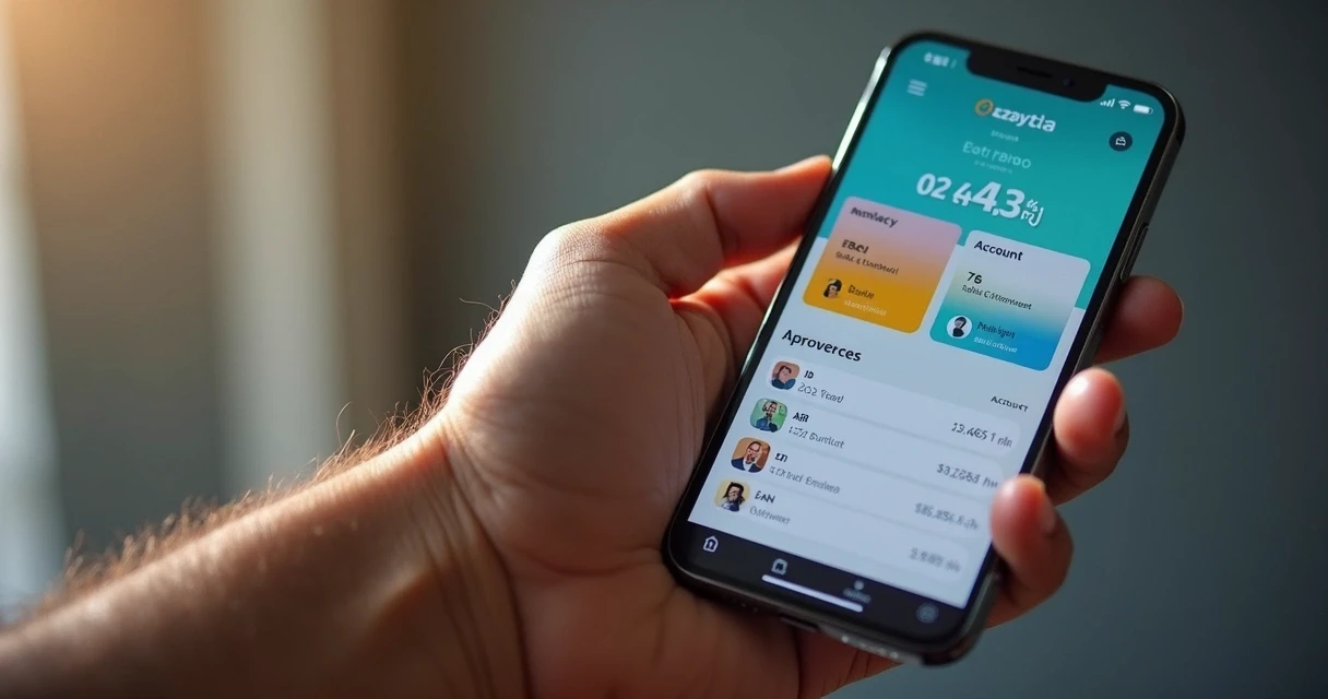Homem segura celular exibindo aplicativo do FGTS