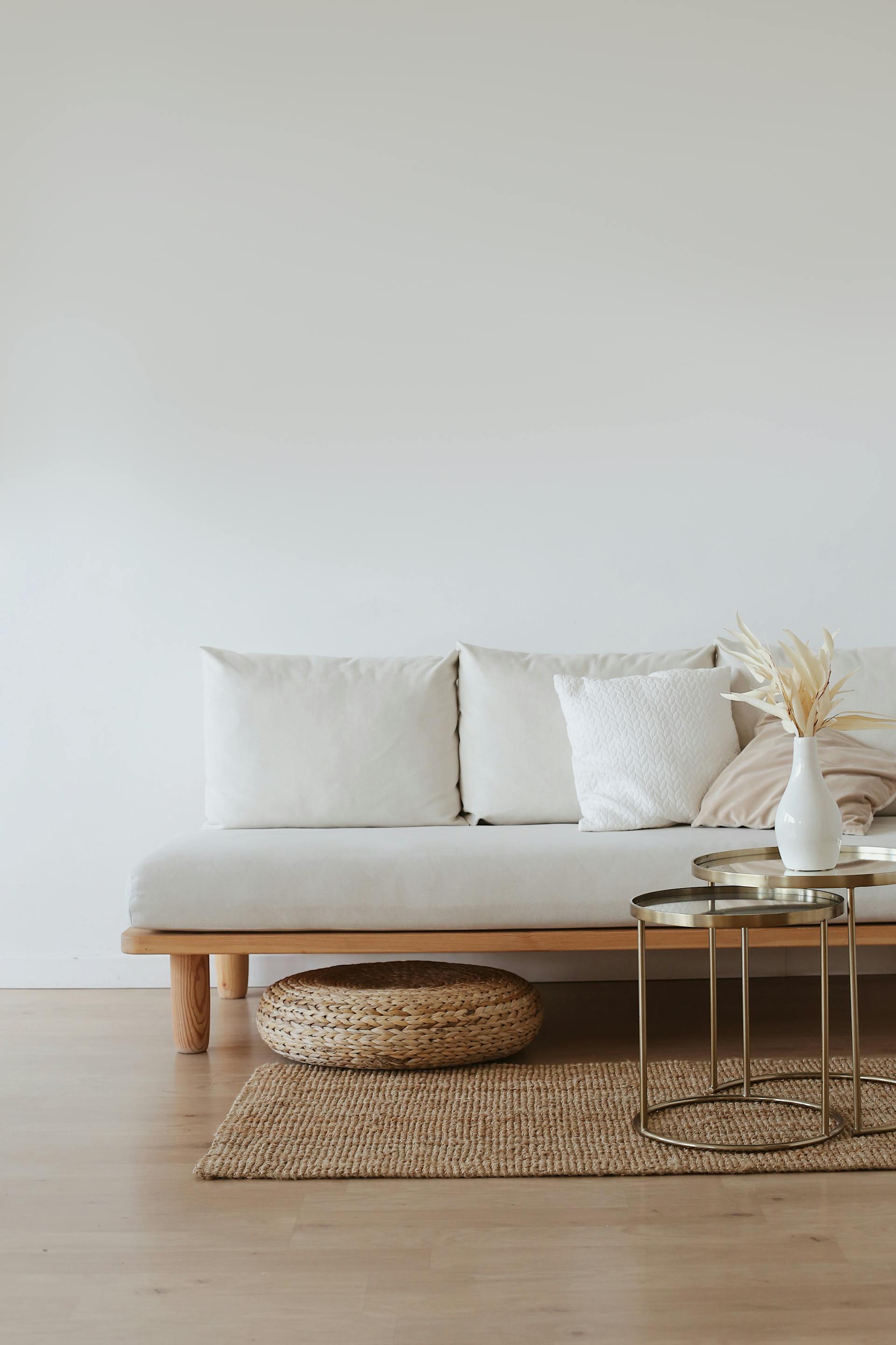 white sofa