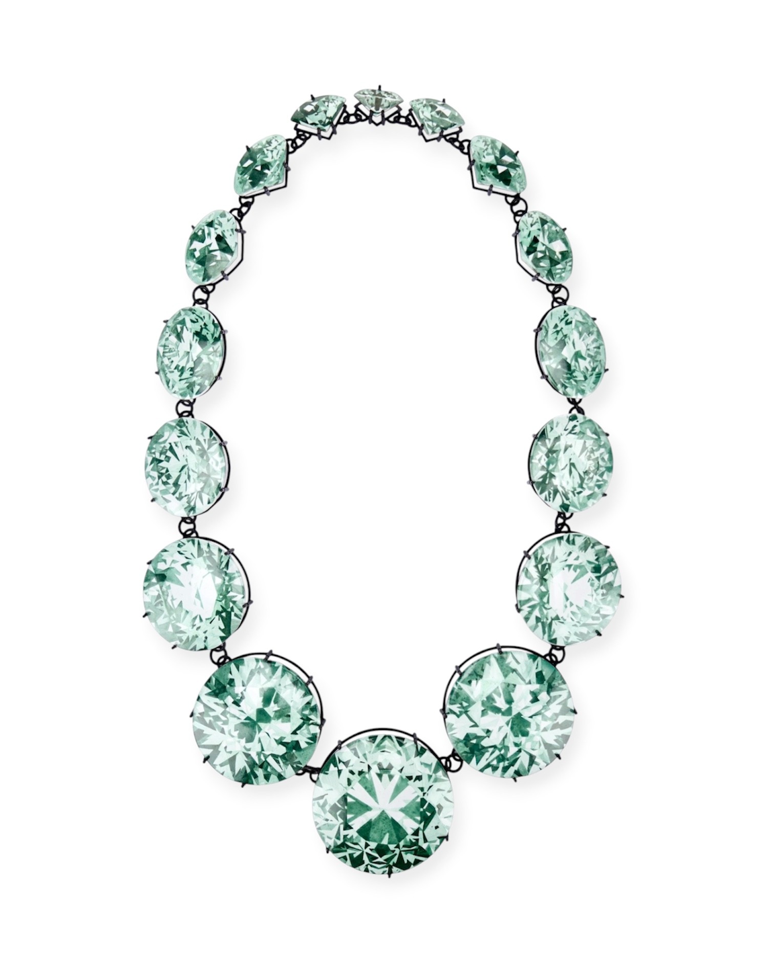 Gem by Yuxin Song, painted enamel on copper, contemporary jewelry necklace, selected for SCHMUCK 2026 Munich.