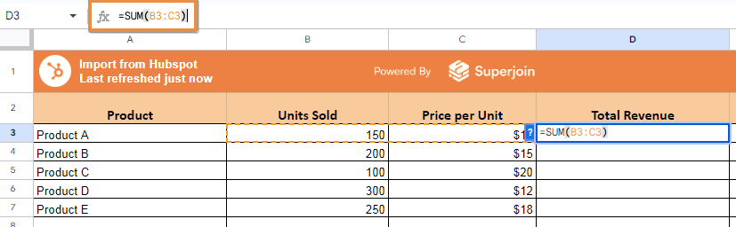 Use cell references