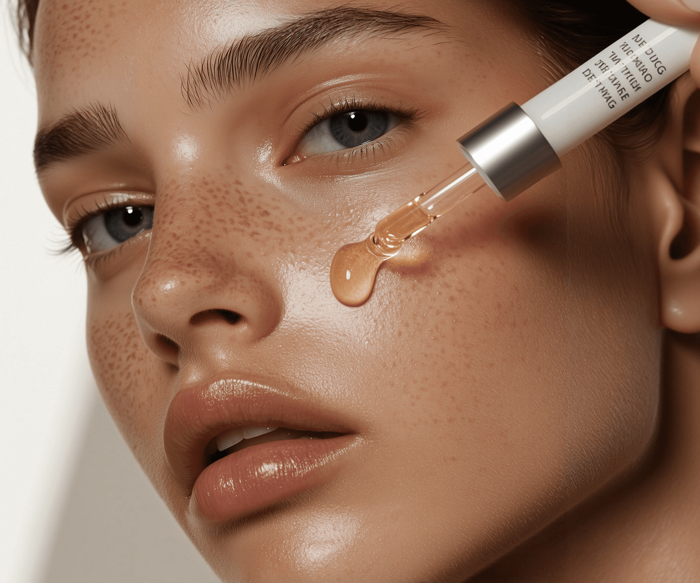 Screens from the Nuvē app showing personalized skin analysis and daily care insights.