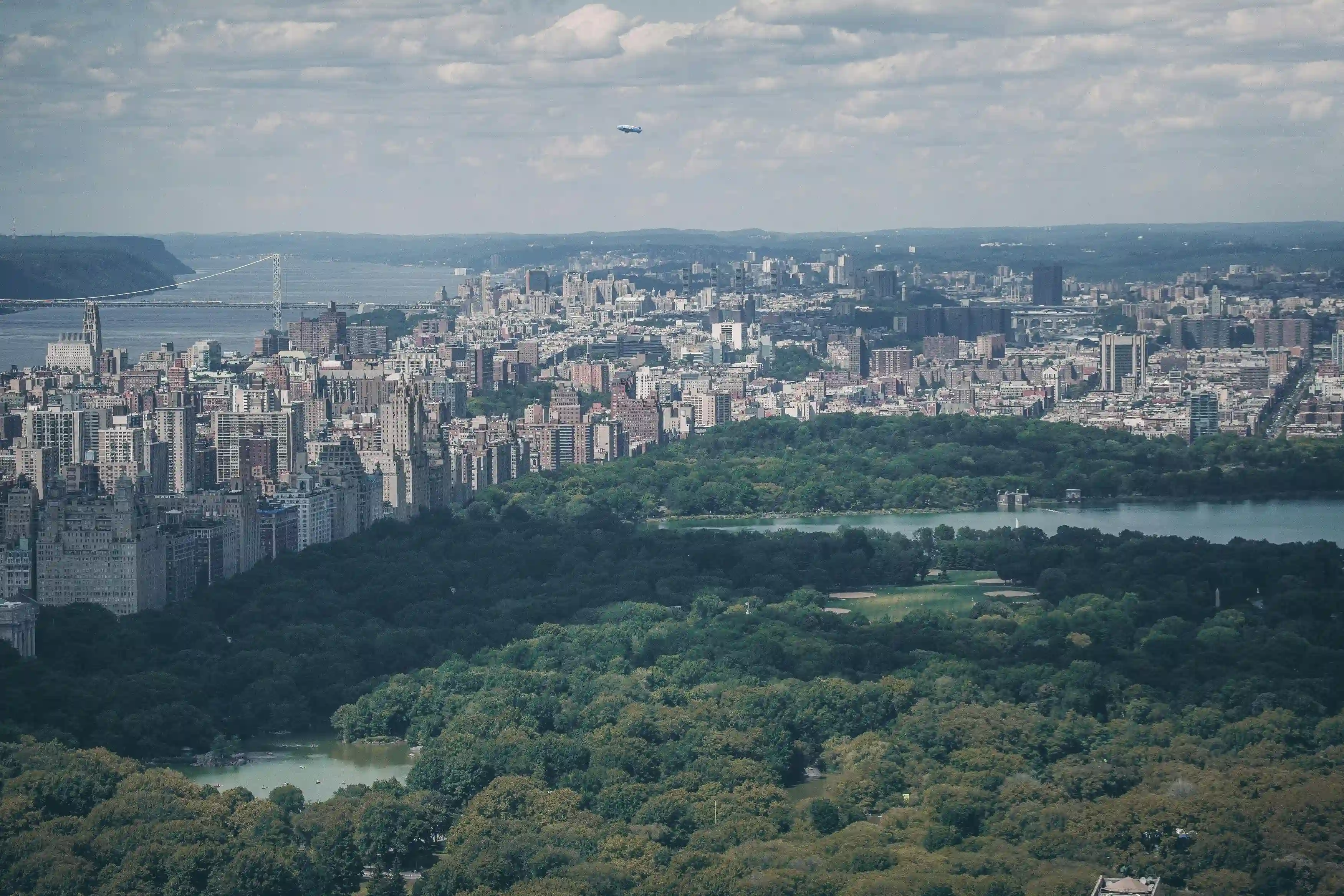 Eine Landschaft von New York und dem Central Park