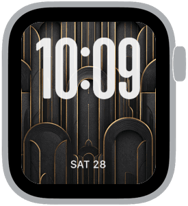 art deco maison Apple Watch face preview 5 featuring abstract and modern.