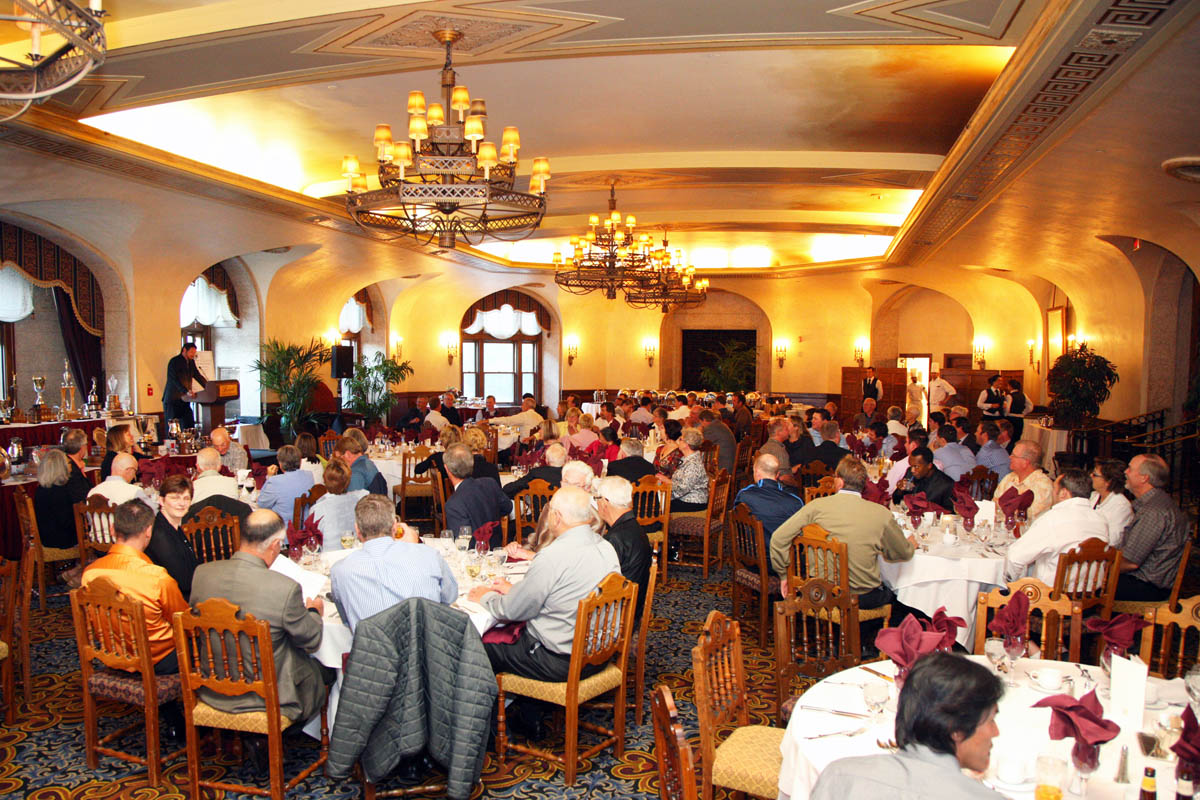 Two men greeting with hand