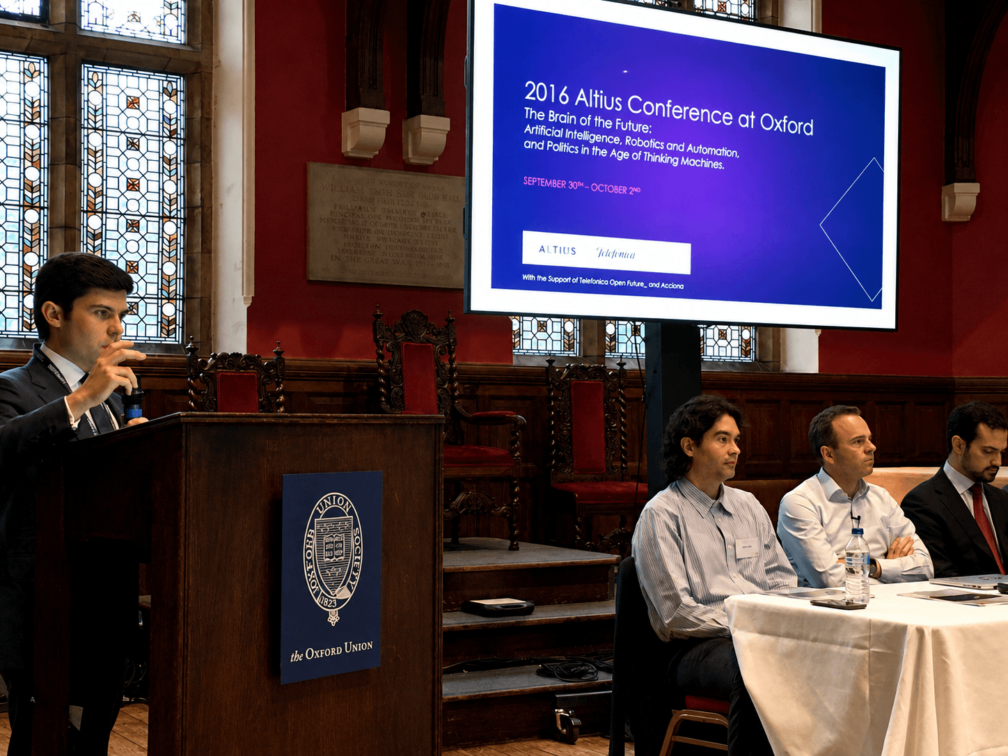 Participants of The Brain of the Future conference at the Oxford Union, 2016