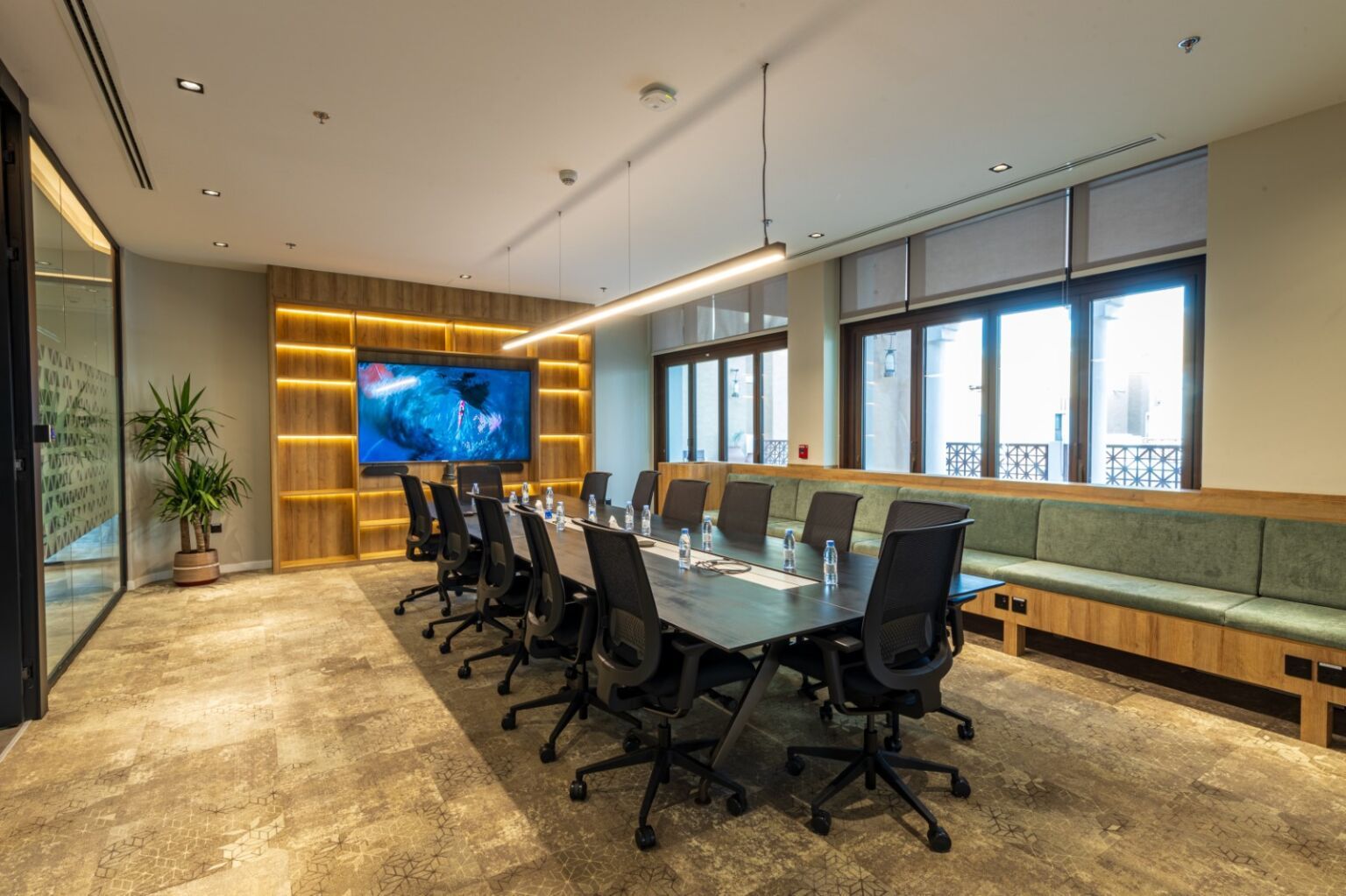 Meeting room at DIOM Flex Diriyah, Zallal