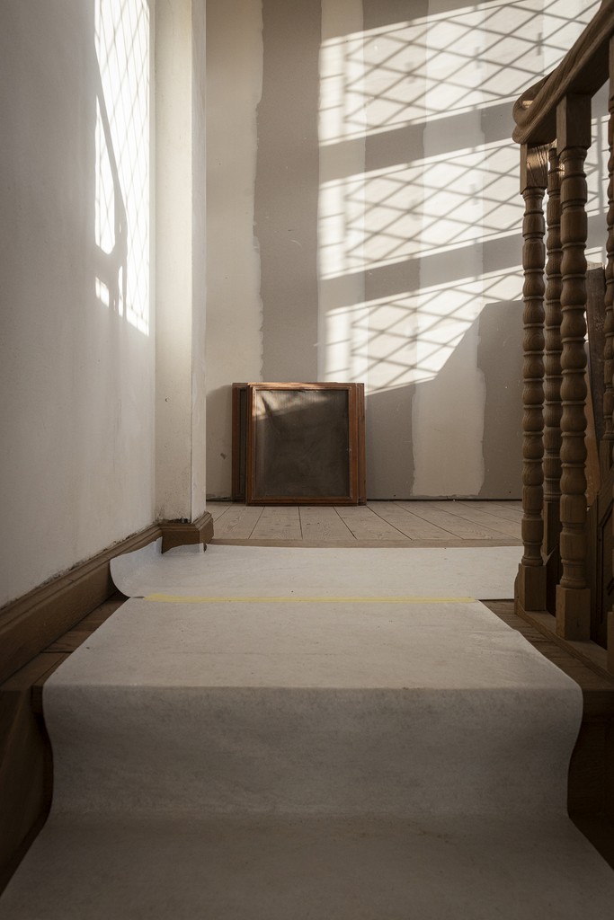 Golf ball in black background