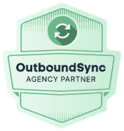 OutboundSync Agency Partner badge held by Nebor for outbound to CRM data sync
