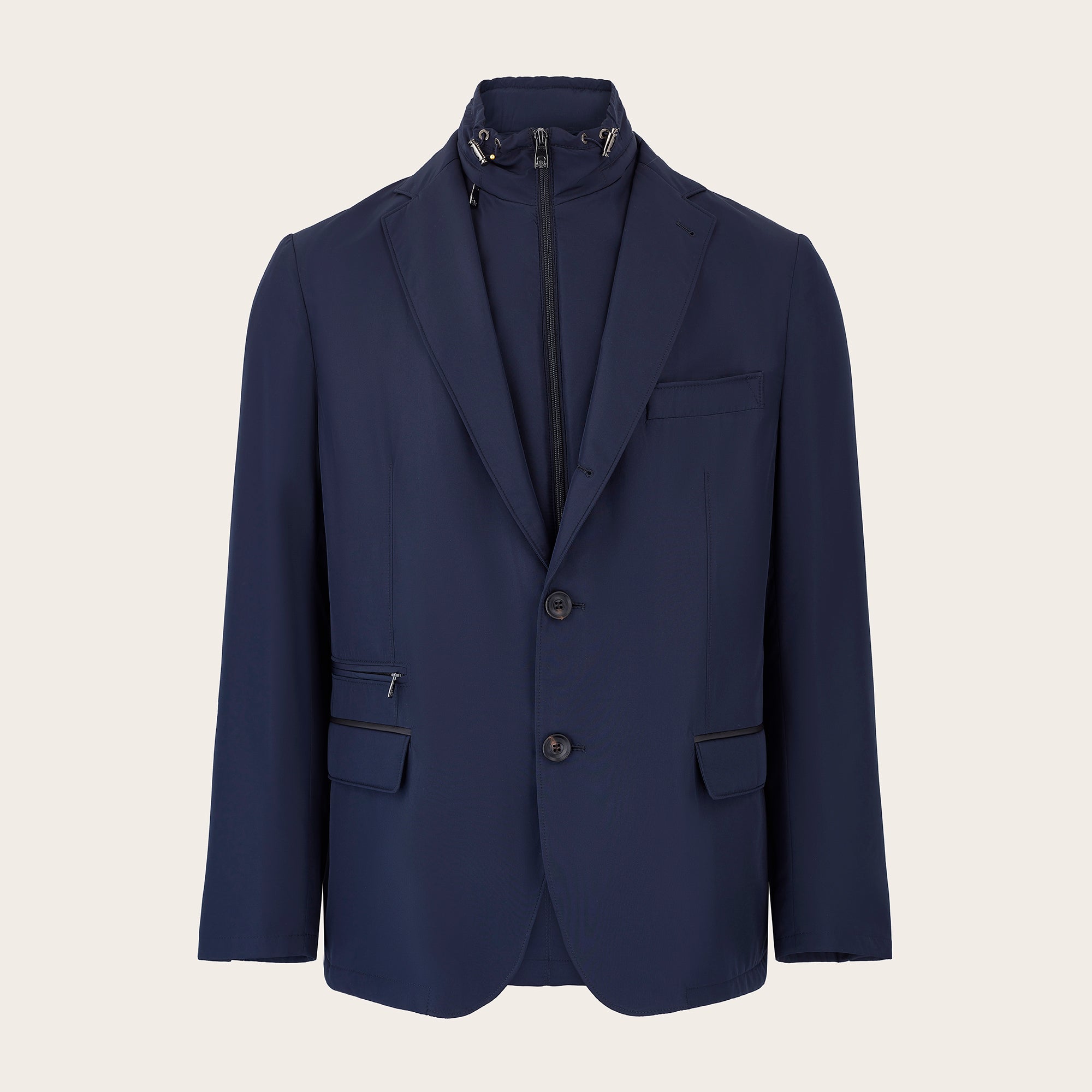 Bistretch techno poplin jacket detachable vest - Mandelli UK