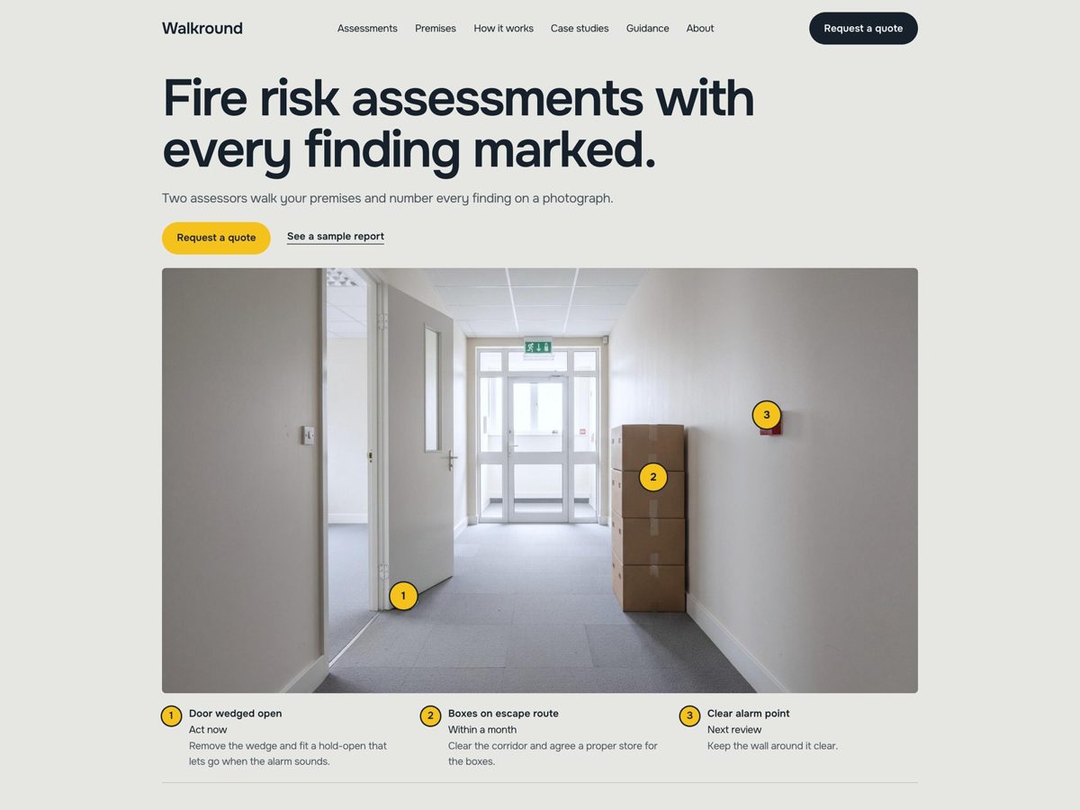 Walkround template home page