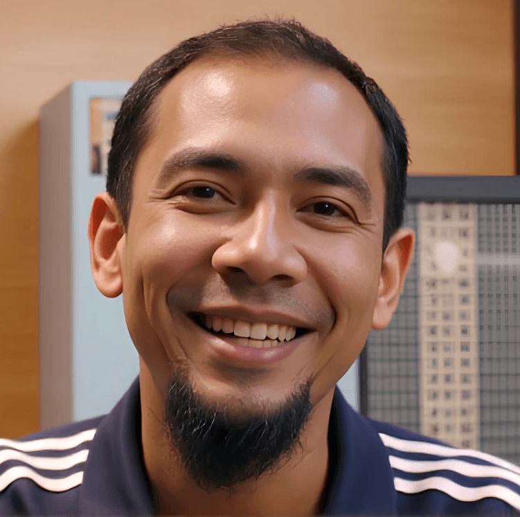 Wajah ceria Encik Hafiz yang kembali sihat dan bertenaga bebas daripada gout selepas berikhtiar dengan air Kangen Water