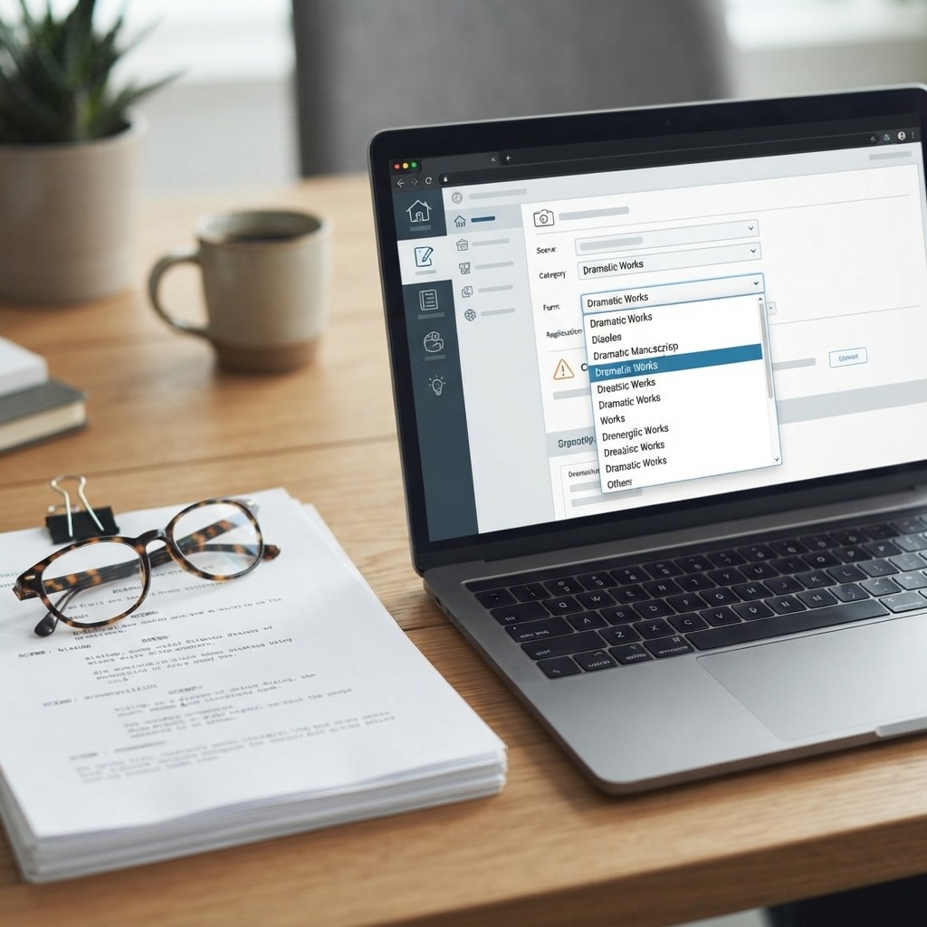 Which registration category covers dramatic works