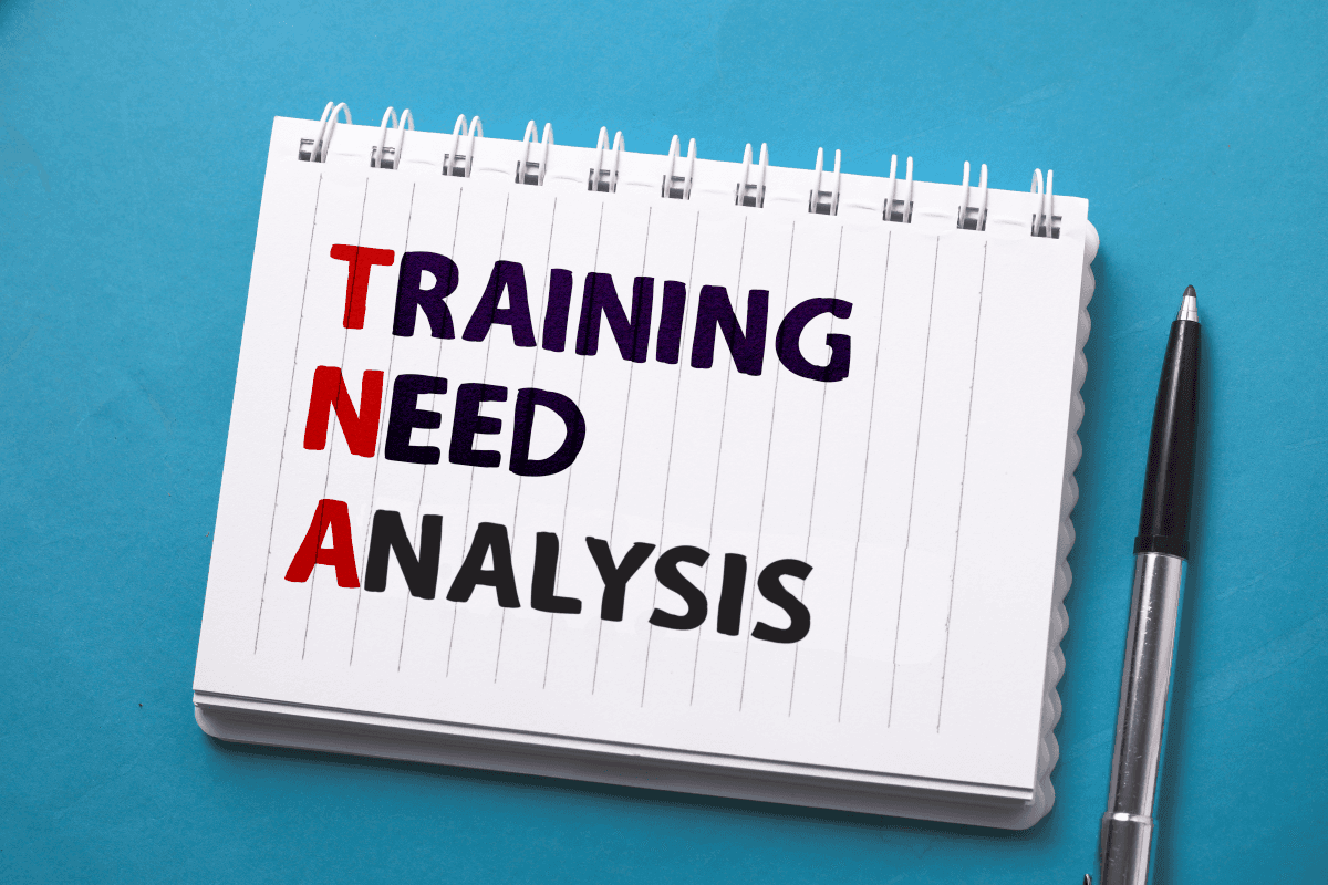 Training needs analysis notebook concept